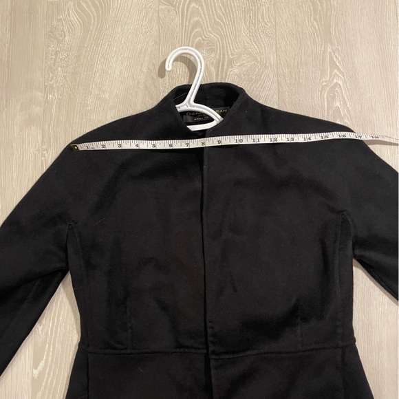 100% Cashmere DONNA KARAN OPEN FRONT BLAZER JACKET Black size 4/6 fit - Picture 7 of 14